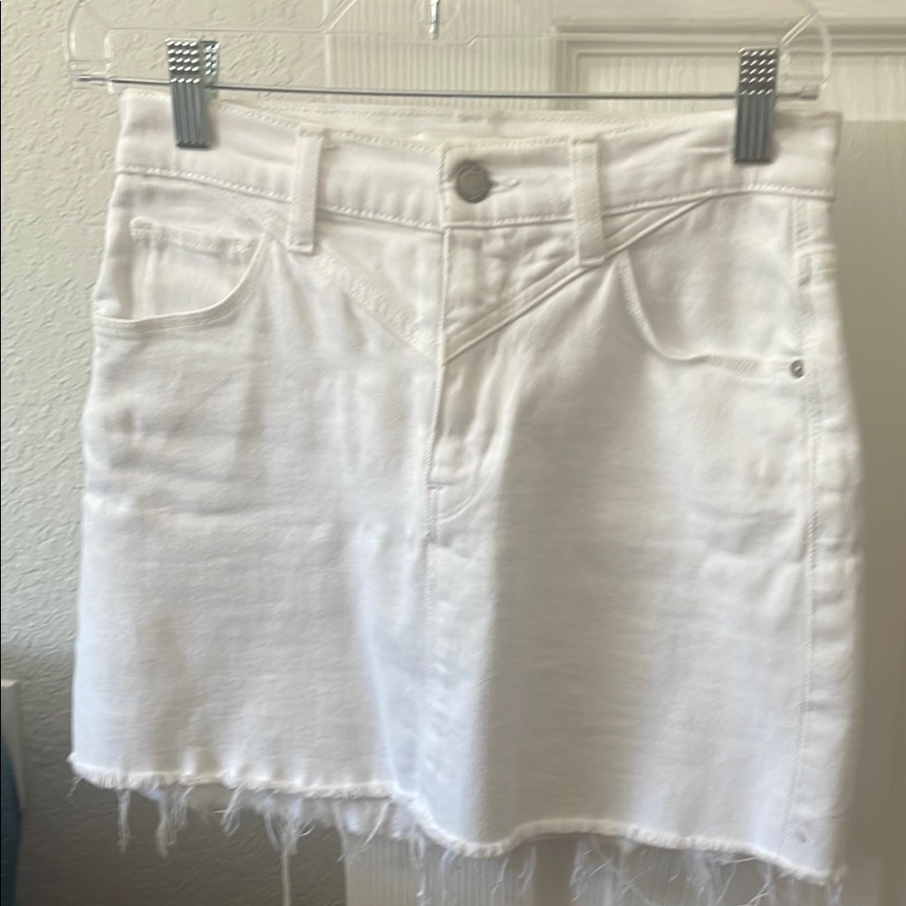 Hudson Jeans White Mini Skirt